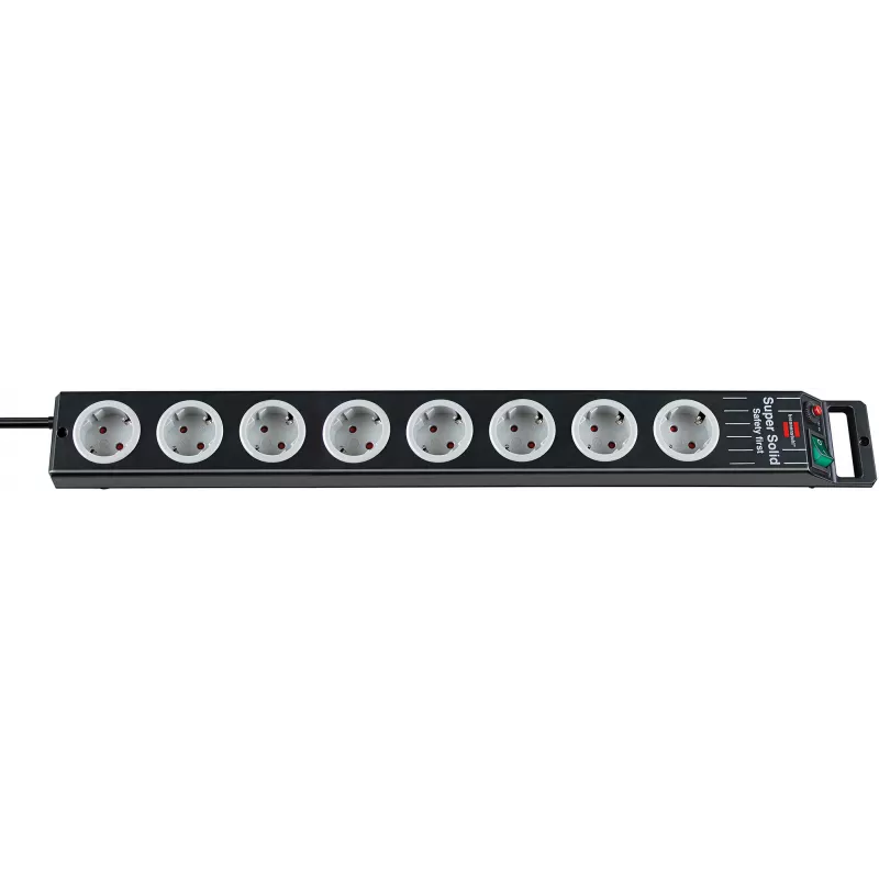 Alargador de corriente Brennenstuhl 1153380118 2,5 m 8 tomas AC Negro Gris