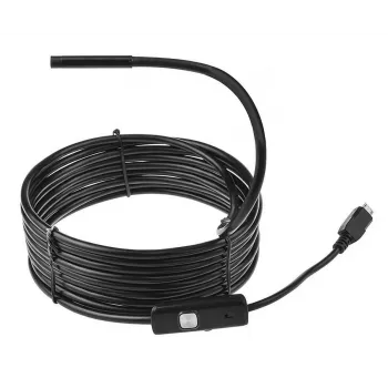 Endoscopio USB MEDIA-TECH ENDOSCOPE 66° CMOS, 640x480 30fps, IP67, 6 LEDs, imán y gancho