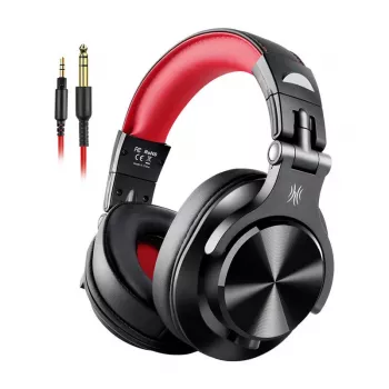 Auriculares con cable Oneodio A71 (negro y rojo)