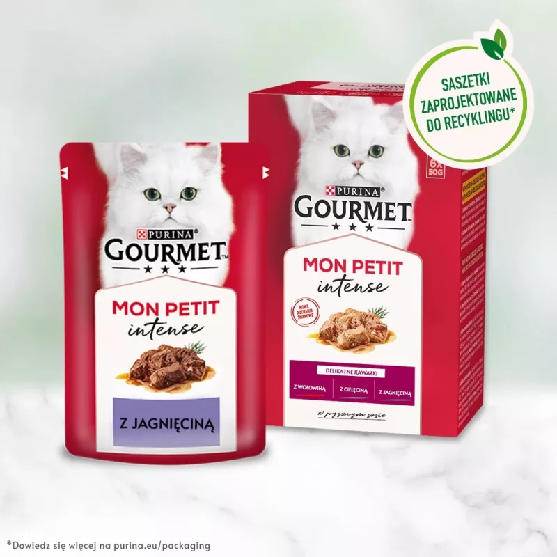 GOURMET Mon Petit Meat Mix - comida húmeda para gatos - 6 x 50 g