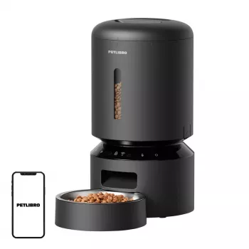 Comedero automático para mascotas Aptel Petlibro Granary WiFi 5 L — comedero automático de pienso seco (negro)