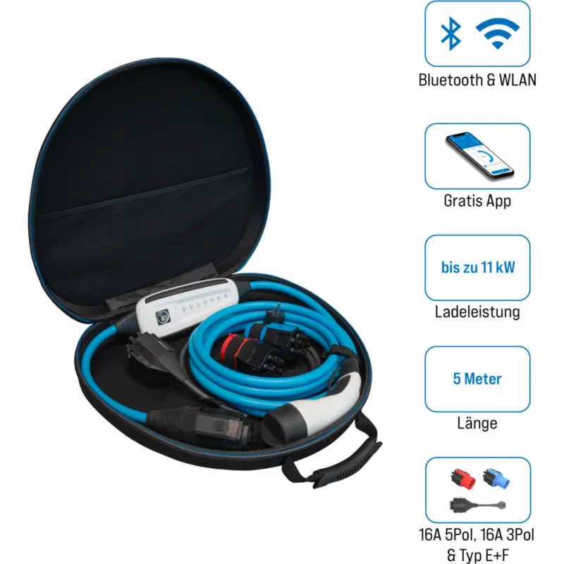 Cable de carga NRGkick 16A 5m Set Optimal 17501093 para carga de VE