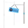 Extensión de barra de gimnasia doble barra HUDORA Vario, máquina de fitness ajustable, azul/beige