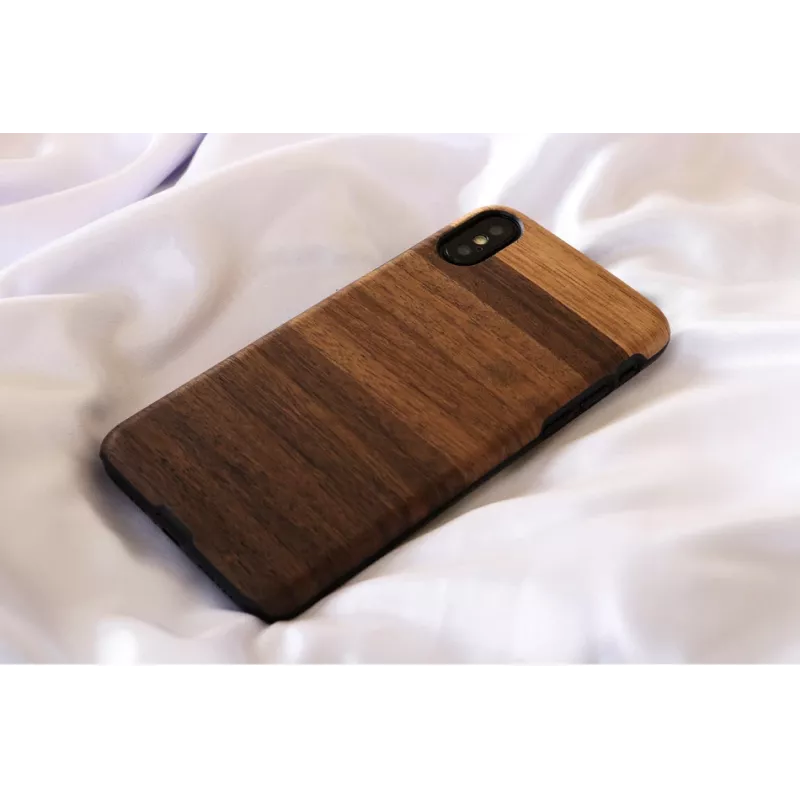 Funda para smartphone man and wood para iPhone X/XS — fango negro