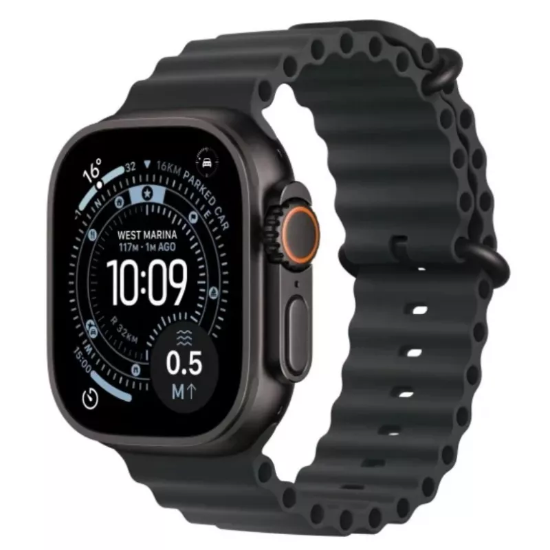 Smartwatch Apple Watch Ultra 3 GPS + Cellular 49mm Caja de titanio negro correa Ocean negra