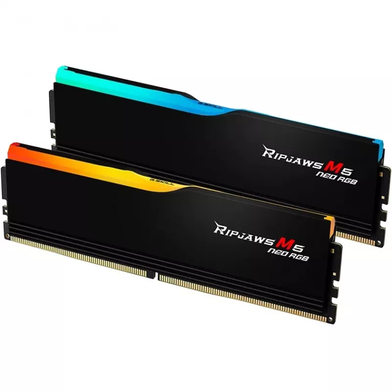 DIMM 64 GB DDR5-6000 (2x 32 GB) Dual-Kit, memoria negra, F5-6000J3238G32GX2-RM5NRK, Ripjaws M5 Neo, AMD EXPO