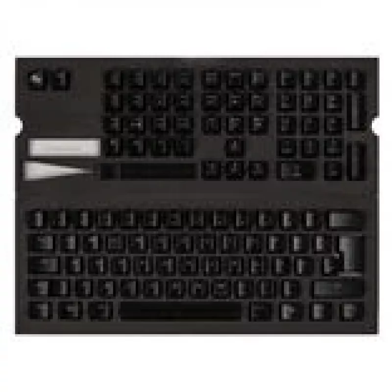 Set de teclas Ducky ABS, grabado láser - ISO (DE), negro