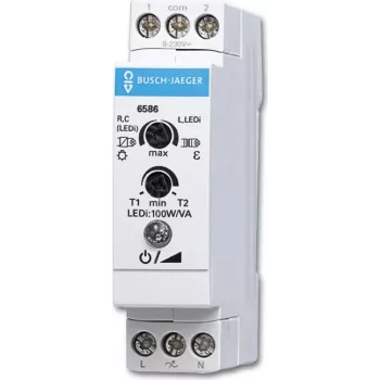 Busch-Jaeger 6586. Tipo: regulador de intensidad. Formato: montable, color del producto: blanco, grado de protección internacional (código IP): IP20. Tensión de entrada AC: 230 V, AC ent