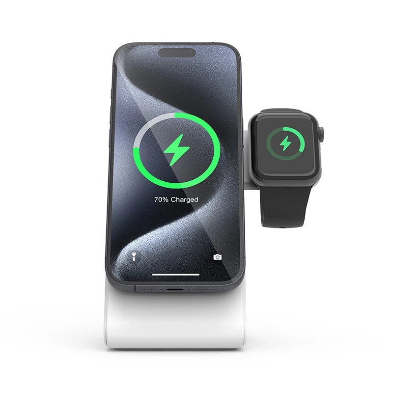 Cargador inalámbrico 3 en 1 MagSafe para iPhone, Apple Watch y AirPods Crong