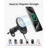 Cargador magnético inalámbrico para coche Anker MagGo 15W — Carga rápida magnética Qi de 15W para smartphones, Negro