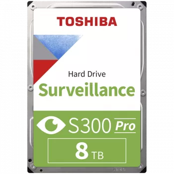 Toshiba S300 Pro Disco duro interno de vigilancia 8 TB 7200 RPM 512 MB 3.5 Serial ATA III