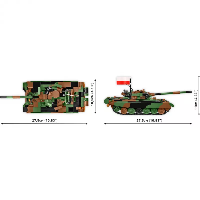 Set de construcción COBI T-72M1R PL/UA Fuerzas Armadas 724 piezas