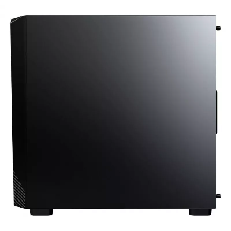 Montech X5M (B) caja de PC Micro Tower – Micro-ATX/Mini-ITX, 3x120mm frontal, 1x120mm trasero, compatible con fuentes ATX, 2x3,5 pulgadas + 4x2,5 pulgadas, negra