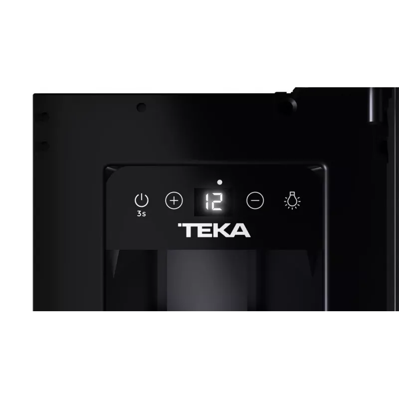 Enfriador de vino termoeléctrico Teka RVU 10008 GBK integrable negro 8 botellas