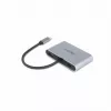 DICOTA D32064 Estación de acoplamiento para dispositivos móviles Tablet/Smartphone/Portátil Plata