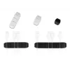 Sujetacables DeLOCK trapezoidal autoadhesivo set combinado 10 uds. negro blanco