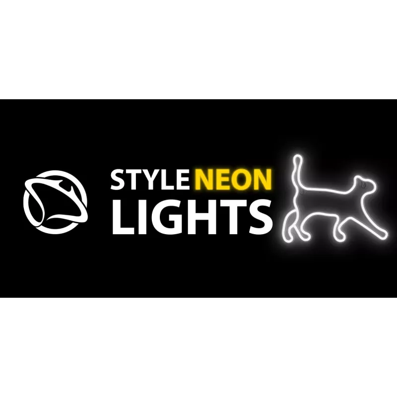 Lámpara de neón decorativa MANTA SNL70WH Style Neon Lights CAT 2 blanca 70 cm