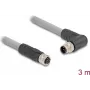 Cable de sensor/actuador DeLOCK 80549 3 m RST M12 gris