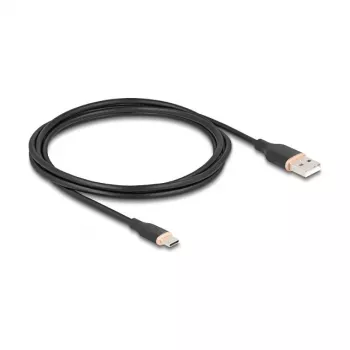 Cable USB DeLOCK 81227 2,5 m USB A USB C negro