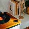 Adler AD 1914e tocadiscos con USB, Bluetooth, 33 1/3 y 45 rpm, cápsula cerámica, altavoces integrados de 2x0,8 W, salida RCA