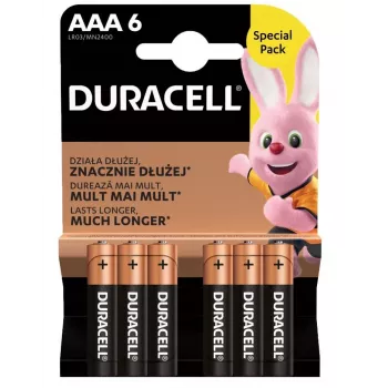 Pila Duracell AAA R03 6 unidades