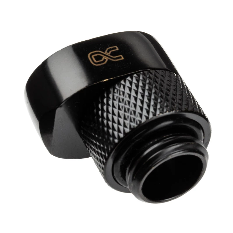 Conector de tubo Alphacool 17604 Negro rosca de 1/4