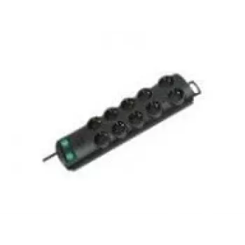 Regleta de enchufes Brennenstuhl Primera-Line 10 tomas negra 2 m 1153300120, negra, H05VV-F 3G1,5 cable de alimentación 2,0 m