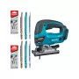 Makita DJV180ZX LXT 18 V sierra de calar pendular a batería, péndulo de 3 niveles, 0–2600 carreras/min, sin batería, con hojas