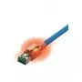 EasyLan DualBoot LED Cable de red RJ45 S/FTP Cat.6A (Clase EA) - con conector saCon - LSOH - azul - 10 m