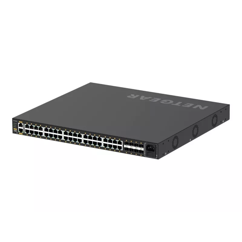 NETGEAR GSM4248P-100EUS Switch de red gestionado L2/L3/L4 Gigabit Ethernet (10/100/1000) Power over Ethernet (PoE) Negro