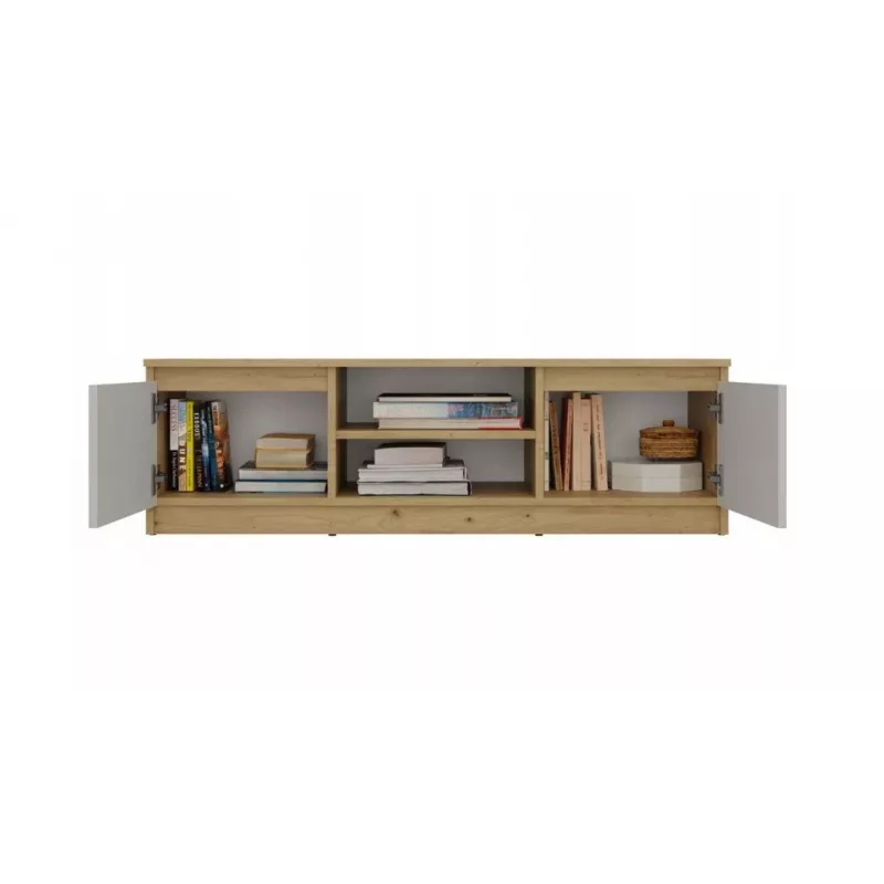 Mueble de TV MALWA 120, roble Artisan/cashmere
