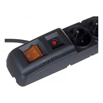 HSK DATA ALP-ACARS10---0N Alargador 1,5 m 5 salidas AC interior negro