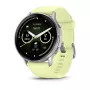 Garmin Venu 4 45 mm 010-03014-02 reloj inteligente, plata con correa de silicona color limón