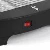 Jata JETT1587 tostadora, 400 W, 2 barras de cuarzo, bandeja recogemigas extraíble, acero inoxidable, negra