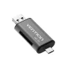 Lector de tarjetas multifunción USB3.0 Vention gris metal