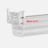 Organizador de cables/regletas bajo escritorio Maclean, carga máx. 5 kg, blanco, MC-106 W