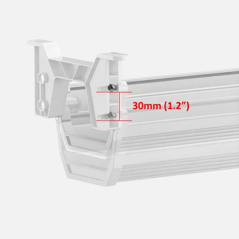 Organizador de cables/regletas bajo escritorio Maclean, carga máx. 5 kg, blanco, MC-106 W