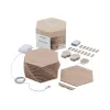 Nanoleaf | Elements Wood Look Hexagons Starter Kit (13 paneles) | Blanco frío + Blanco cálido