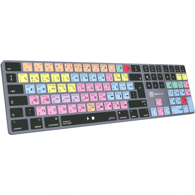 Teclado Logickeyboard Avid Pro Tools Titan DE Mac LKB-PT-TM-DE