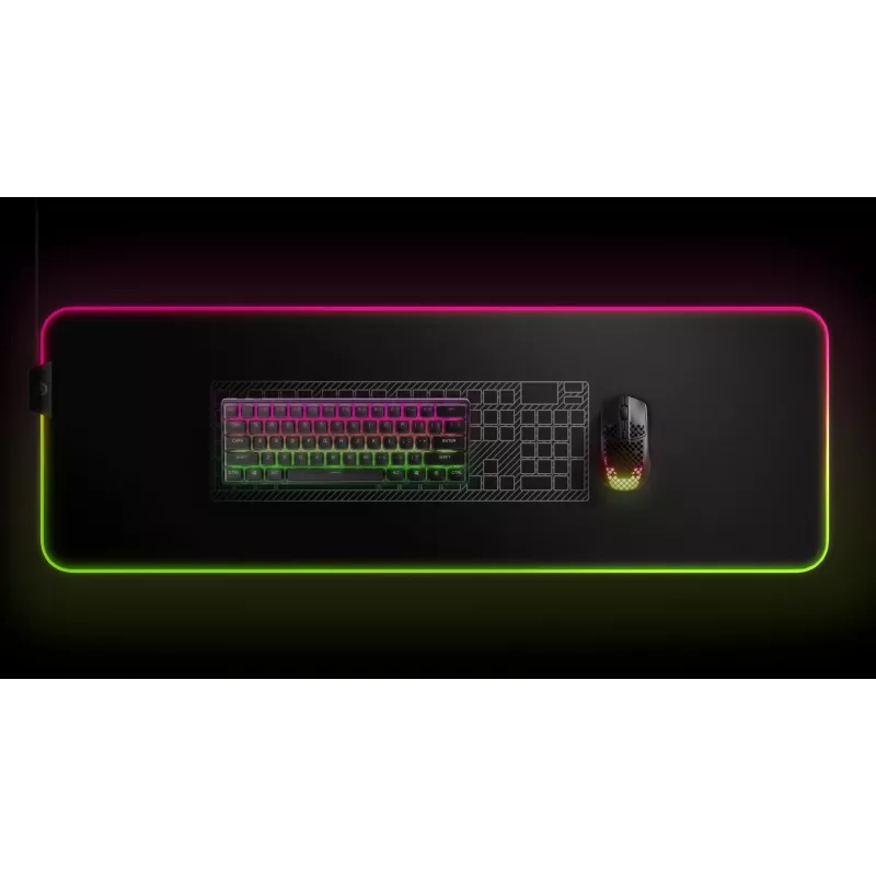 Teclado gaming mecánico STEELSERIES Apex Pro Mini Wireless — factor de forma 60%, USB + RF Wireless + Bluetooth, QWERTY US, negro