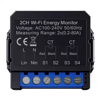 Medidor de energía bidireccional inteligente Avatto WPM16-2 – conectividad WiFi, monitorización de consumo y generación
