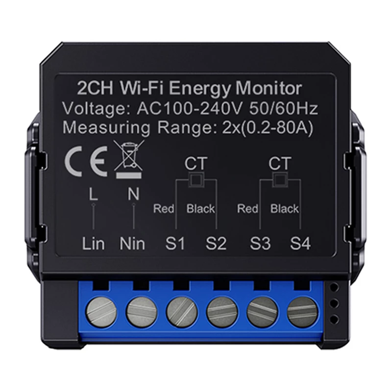 Medidor de energía bidireccional inteligente Avatto WPM16-2 – conectividad WiFi, monitorización de consumo y generación