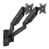 Soporte de pared Maclean para dos monitores, 17-32'', máx. 9 kg, resorte mecánico, MC-988