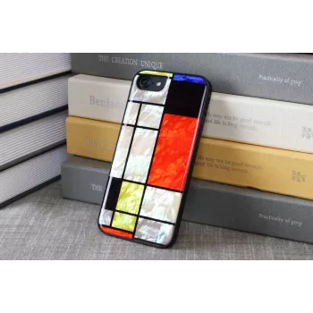 Funda protectora iKins para Apple iPhone 8/7 Mondrian negro