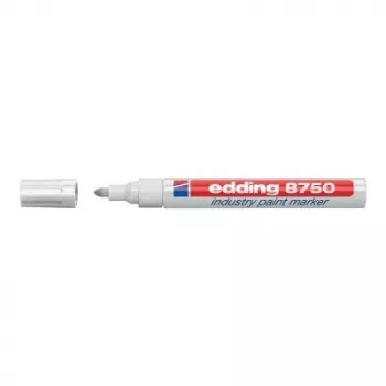 Rotulador permanente Edding 8750 Punta redonda Blanco