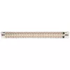 Tripp N254-048-SH-6A 48 puertos 1 U montaje en rack panel de conexiones Cat6a STP blindado pasante - RJ45 Ethernet - TAA - 10 Gigabit Ethernet - RJ-45 - Cat6a - plata - blanco - instalación en rack