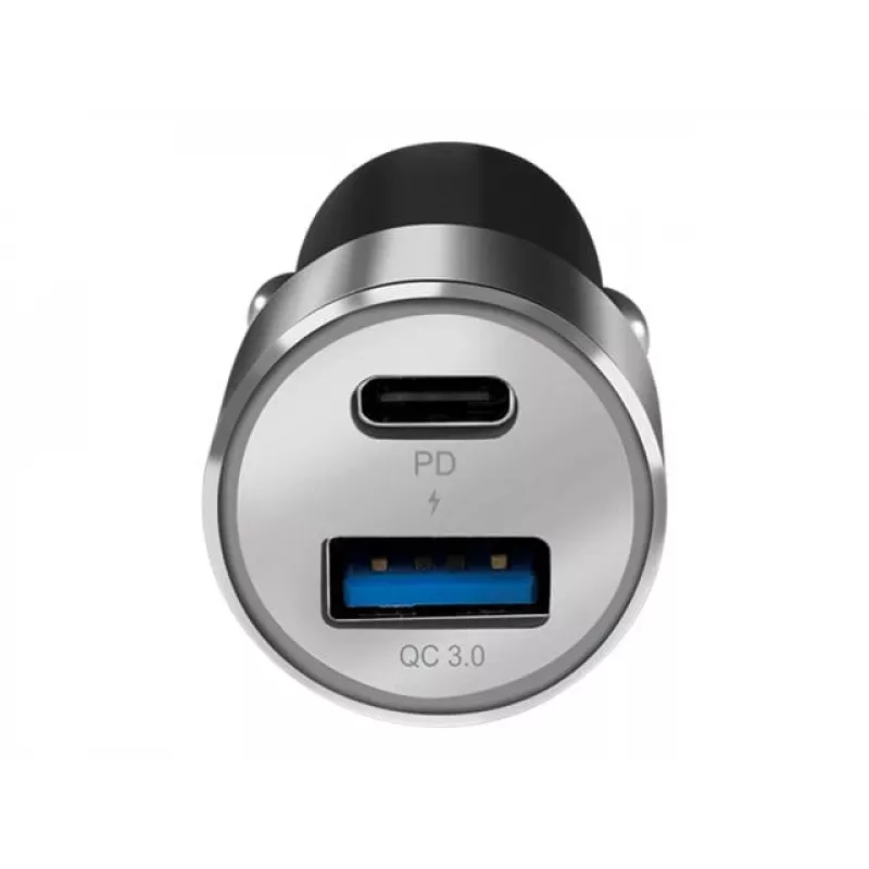 Fuente de alimentación para coche LogiLink – 36 vatios – 3 A – PD 3.0, QC 3.0 – 2 puertos de salida (USB, USB-C de 24 pines)