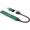 Hub CANYON DS-02 4 en 1 USB-A/C verde