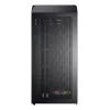 Montech X5M (B) caja de PC Micro Tower – Micro-ATX/Mini-ITX, 3x120mm frontal, 1x120mm trasero, compatible con fuentes ATX, 2x3,5 pulgadas + 4x2,5 pulgadas, negra