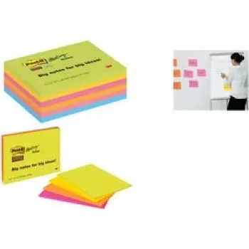 Nota adhesiva Post-it Meeting Notes 6445-3SS-EU 101x152mm surtido 3x45 hojas (6445-3SS-EU)
